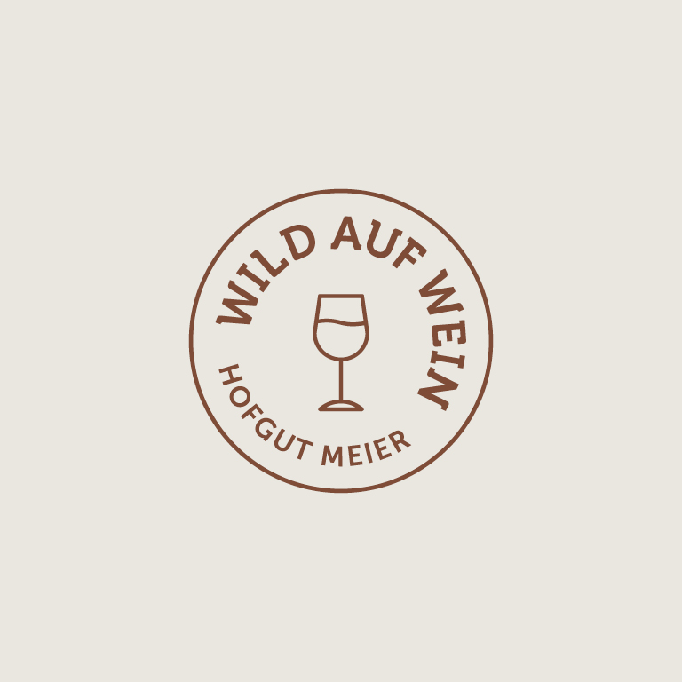 Animatin der unterschiedlichen Logo-Varianten des Hofgut Meier