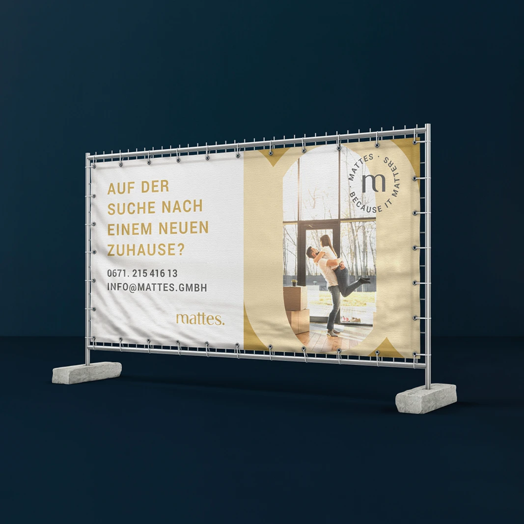 Bauzaunbanner von Mattes