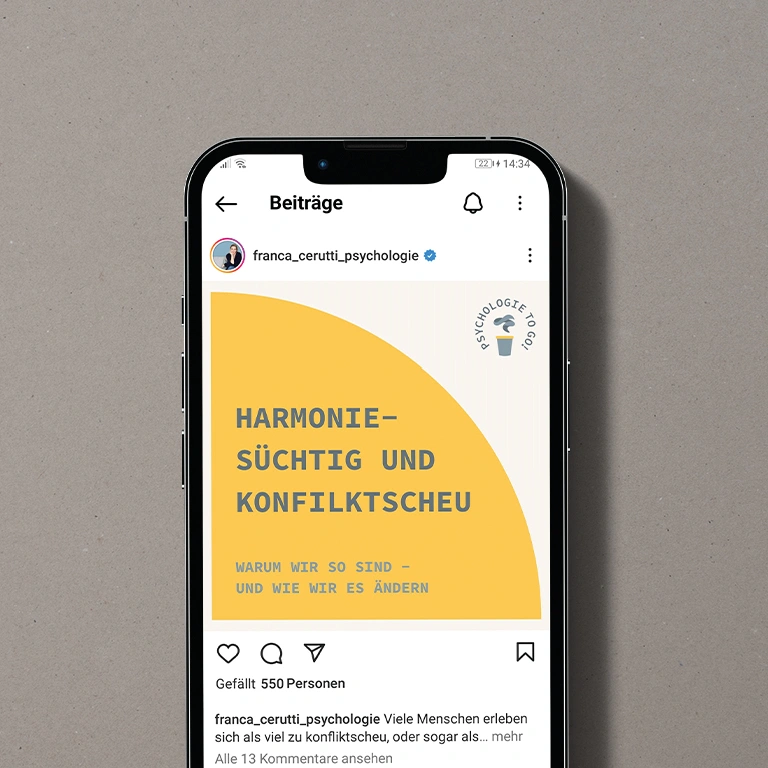 Darstellung eines Instagram-Posts