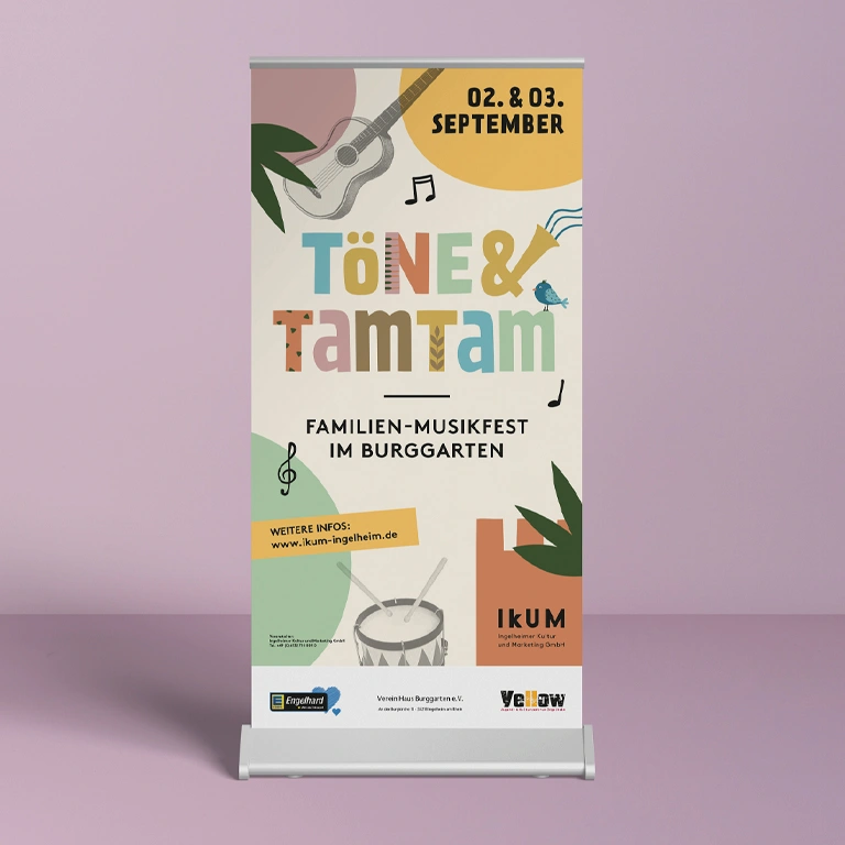 Ein Rollup zur Veranstaltung Töne & Tamtam