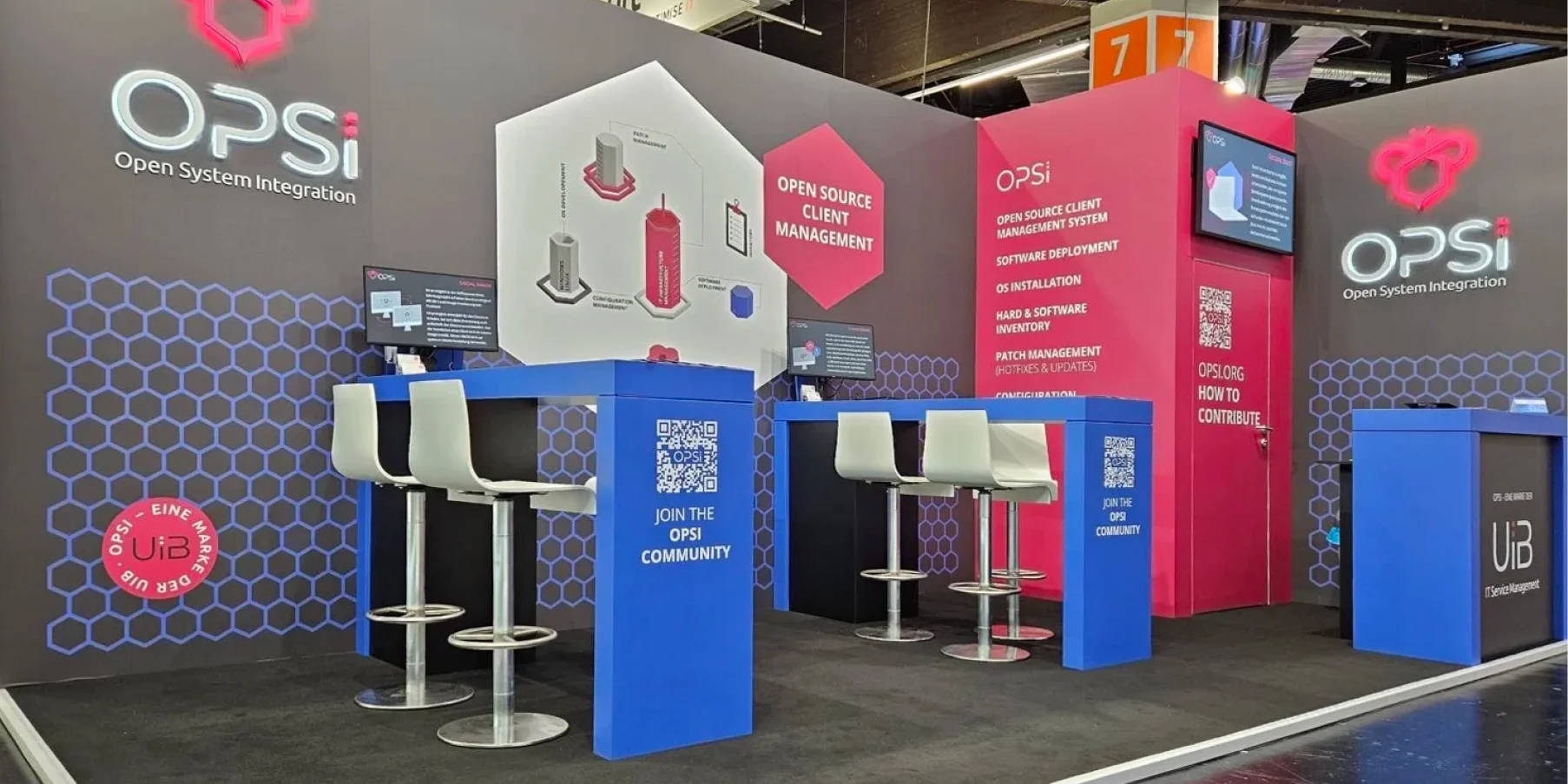 Messestand von UIB/OPSI im neuen Design