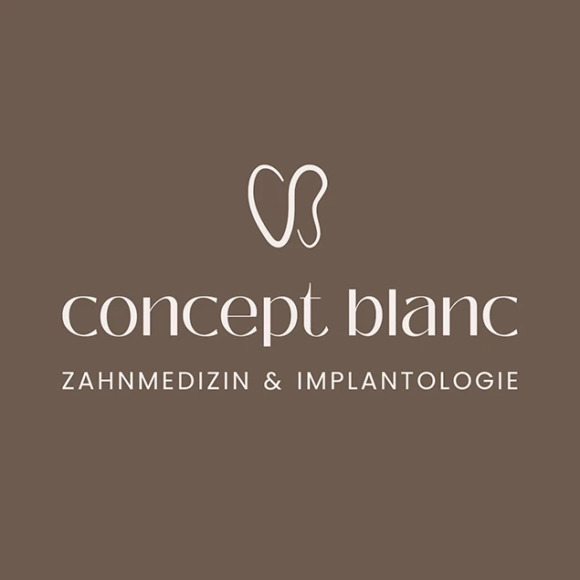 Logo der Zahnarztpraxis concept blanc