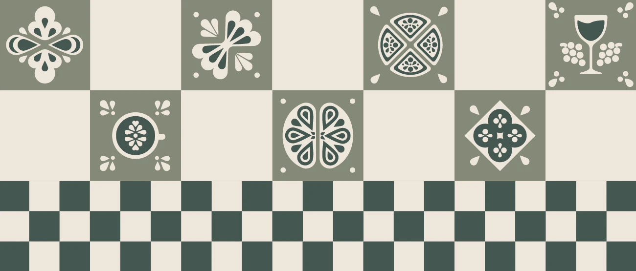 Muster des Corporate Designs von Da Fabio