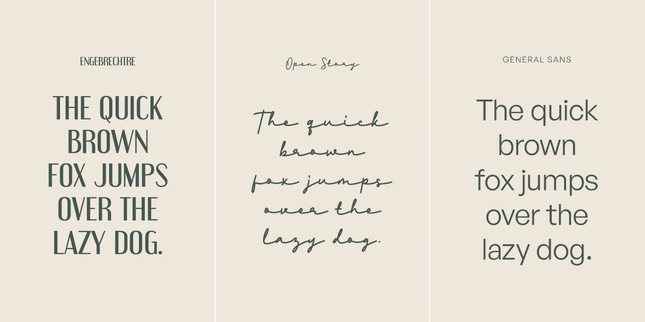 Schriftarten des Corporate Designs von Da Fabio