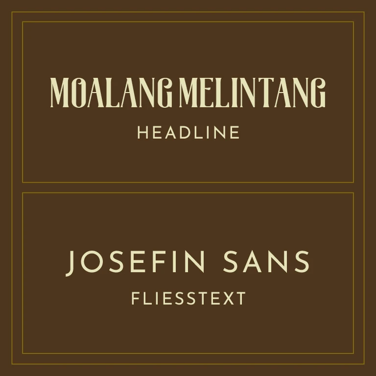 Typografie der Eiscroissanterie Glacielle