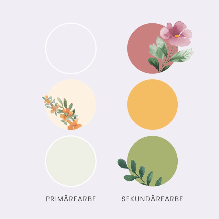 Farben der Veranstaltungsreihe Konzertfrühling.